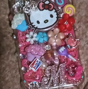 Hello kitty phone case with flip up lip gloss